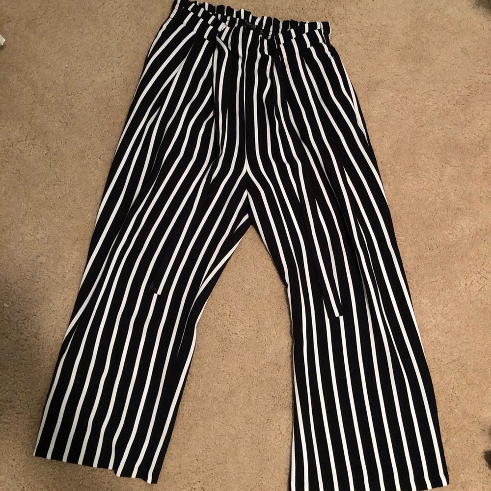 Zara striped pants